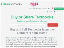 Tablet Screenshot of isharetextbooks.com